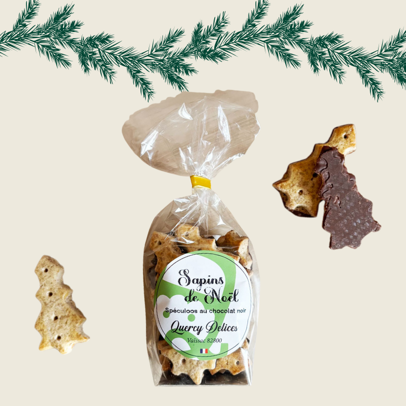 Sablés de Noël - Spéculoos / chocolat noir