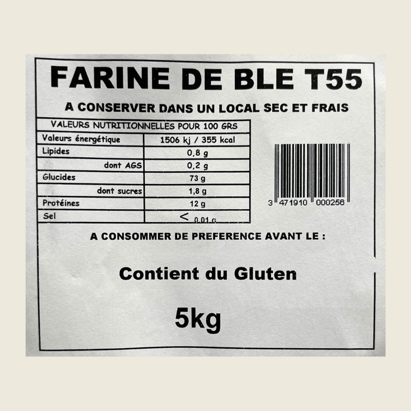 Farine de blé T55 - 5kg