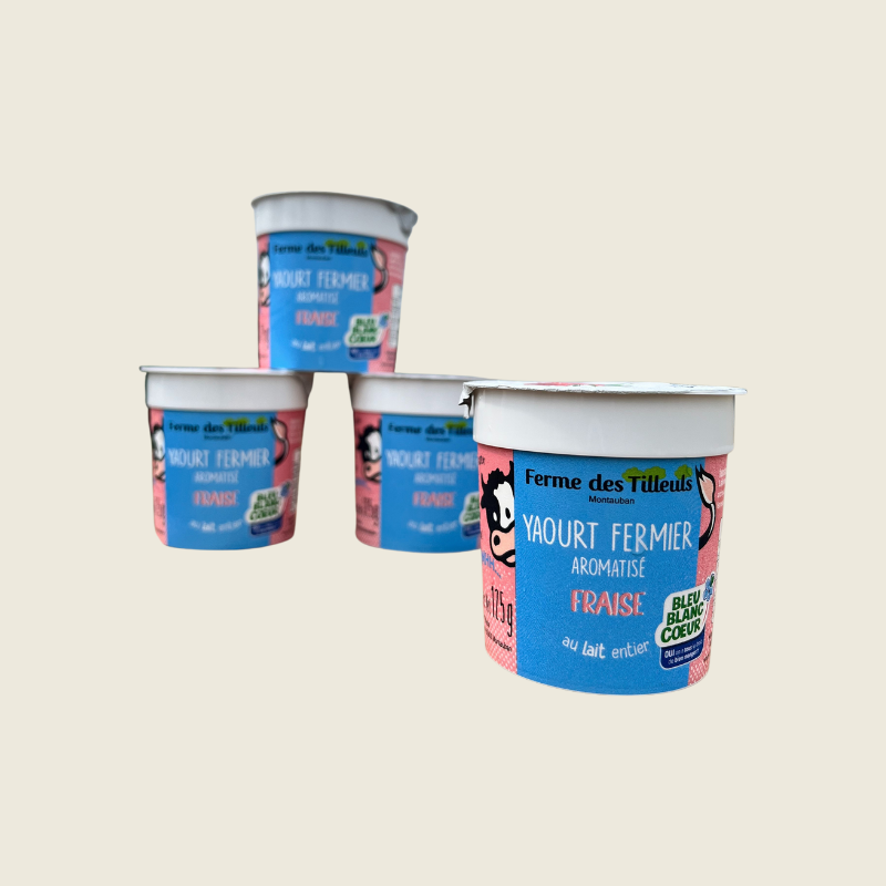 Yaourts X4 - Fraise