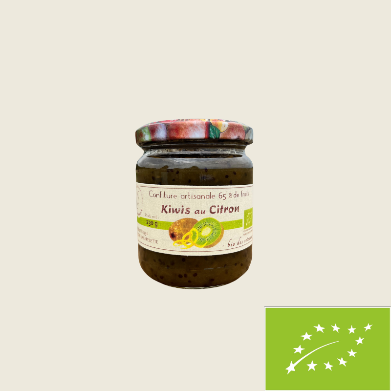 Confiture de Kiwis au Citron - 230g