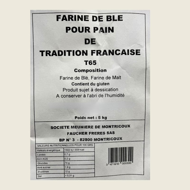 Farine de blé T65 - 5kg