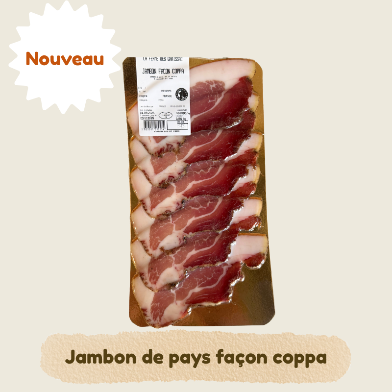 Jambon de pays - 6 tranches