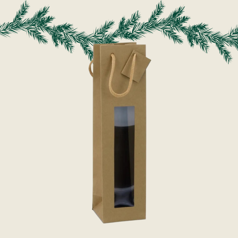 Pochette vide 1 bouteille de vin