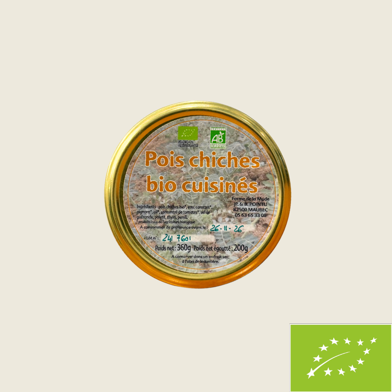 Pois chiches cuisinés - 360g