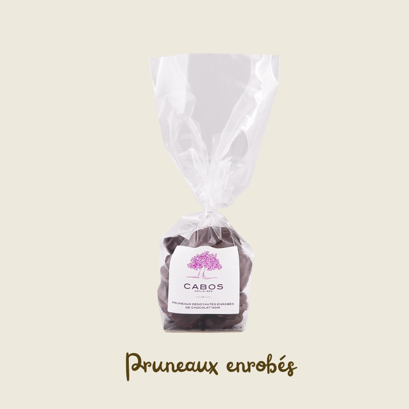 Pruneaux enrobés de chocolat - 125g