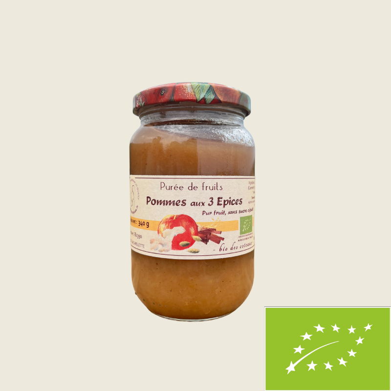Purée de Pommes aux 3 épices - 340g