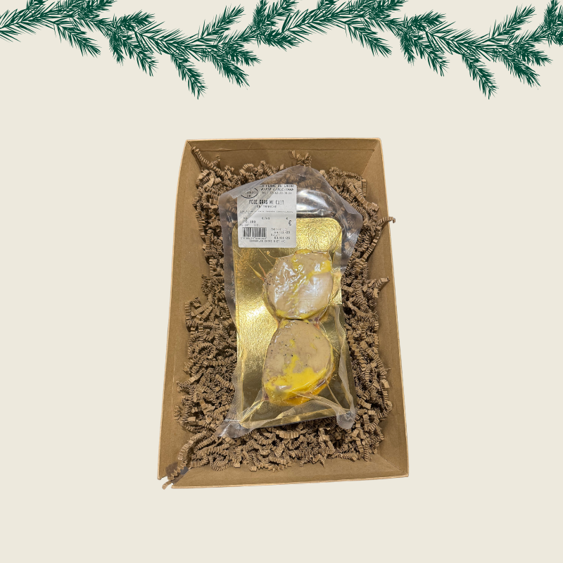Foie gras mi cuit - 2 tranches - 100g