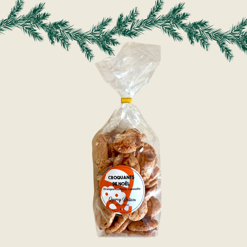 Croquants de Noël - Orange confite et cannelle